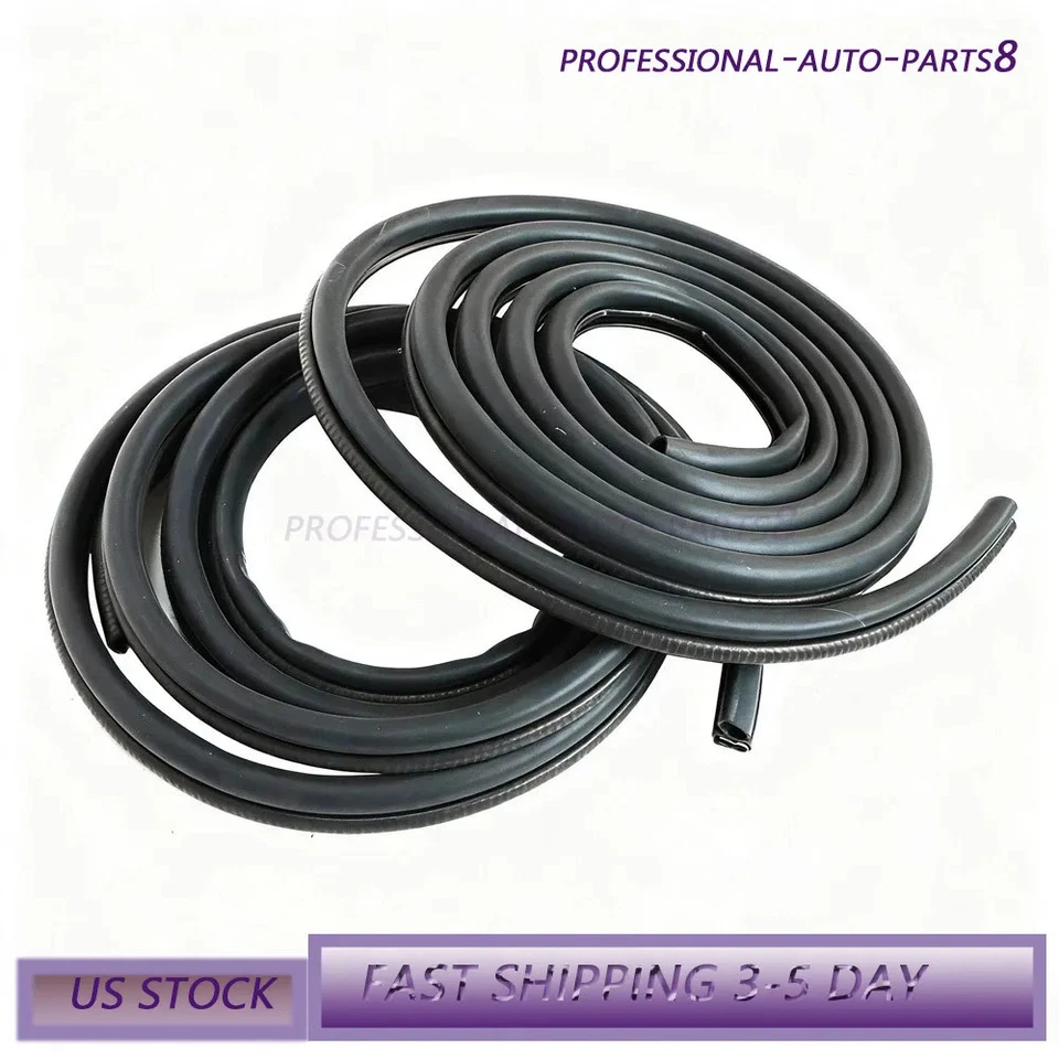 Extended Cab Door Seal SET Weatherstrip Fit 2000-07 GMC Sierra 1500 2500 3500 US - Image 4 of 4