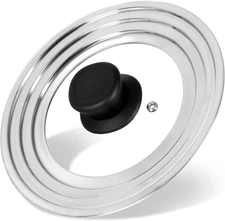 Universal Lid for Pots Pans and Skillets Pan Cover fit 6" 7" 8" Diameter Cook...