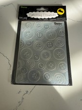 Darice Embossing Essentials Folder 4.25x5.75 1218-10 Buttons Background Crafts