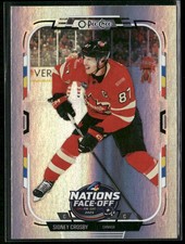2025-26 O-Pee-Chee #501 Sidney Crosby Canada Rainbow Foil Hockey Card /350