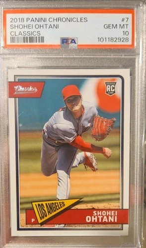 New Listing2018 PANINI CHRONICLES CLASSICS SHOHEI OHTANI #7 CLASSICS ROOKIE PSA 10 GEM MT