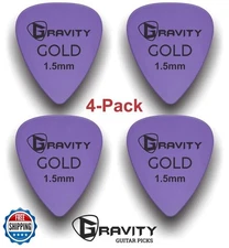 Gravity Gold Series Guitar Picks - Perfect For Beginners and Professionals | 