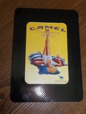 Joe Camel Cigarette Cardboard Display Ad Frame Lady on Pillows - UNUSED NOS