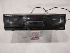 Pioneer CT-W404R Stereo Double Cassette Deck   Tested  Working