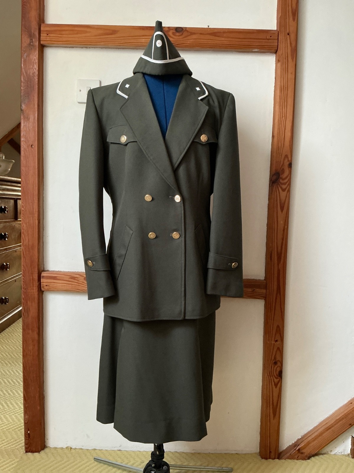 WW2 DAMAS EJÉRCITO ALEMÁN UNIFORME HELGA 'ALLO'ALLO TEATRO DISFRAZ HECHO A MANO 12