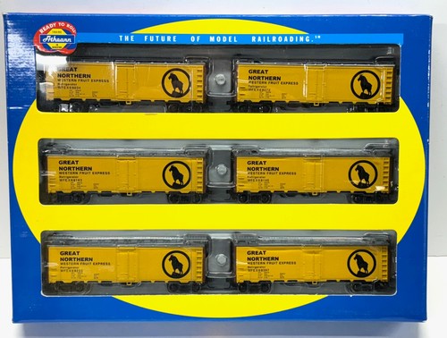 Paquete de 6 frigoríficos Athearn HO GN Great Northern 40'. 71433. Usado-Excelente! | Condition: New