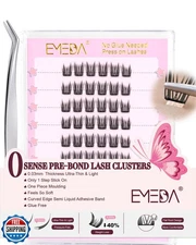 EMEDA Self Adhesive Eyelashes Clusters Stress Free to Wear More Stickier Clus