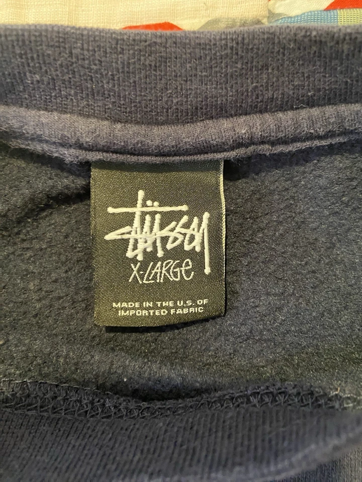 Camisa Stussy Rasta Cuello Redondo Hombre’s Vintage Años 90 ROJA Amarilla y Verde Talla XL Foto 4 de 4