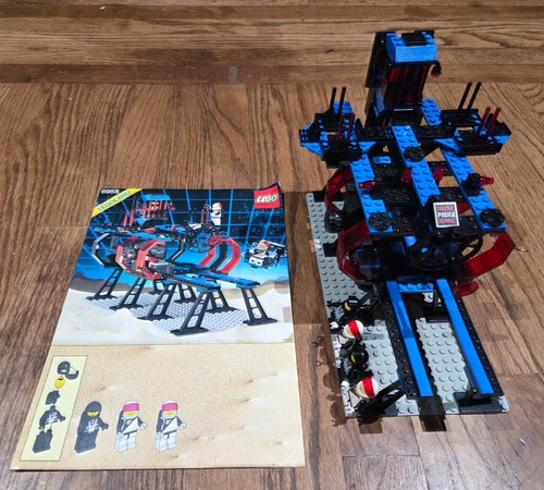 VINTAGE LEGO 6955 SPACE POLICE LOCK-UP ISOLATION BASE 100% COMPLETE WITH MANUAL