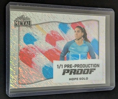 Hope Solo 2025 Leaf 4th Of July Soccer 1/1 Pre Production Proof