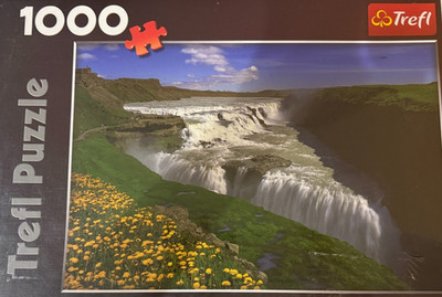 Golden Falls Iceland Gullfoss Waterfall Trefl Puzzle 1000 piece 68 x 48 cm