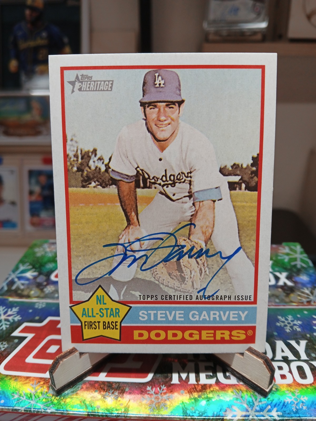 2025 Topps Heritage High Number Steve Garvey Real One Auto SP Dodgers #ROA-SGA