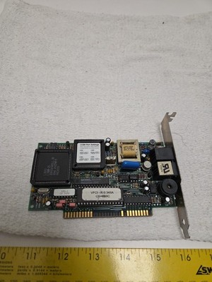 Zoom Telephonics VFP24K ISA Fax Modem Card BDN-VFPV32BISB RJ11