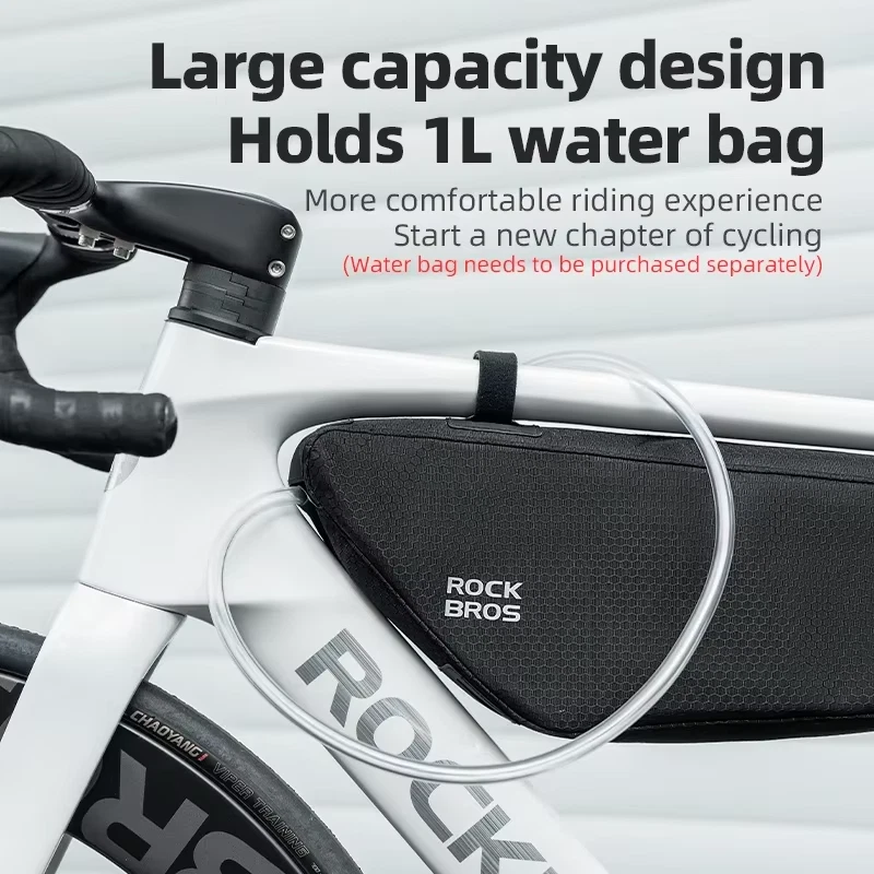 Bicycle Bag Top Tube Front Frame Bag Large Capacity Waterproof MTB Road Triangle - Image 4 of 4