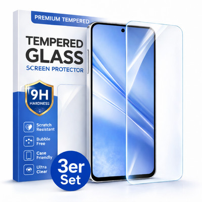 3x Panzerfolie Xiaomi Redmi 15 5G 9H Schutzglas Vollabdeckung Full Screen