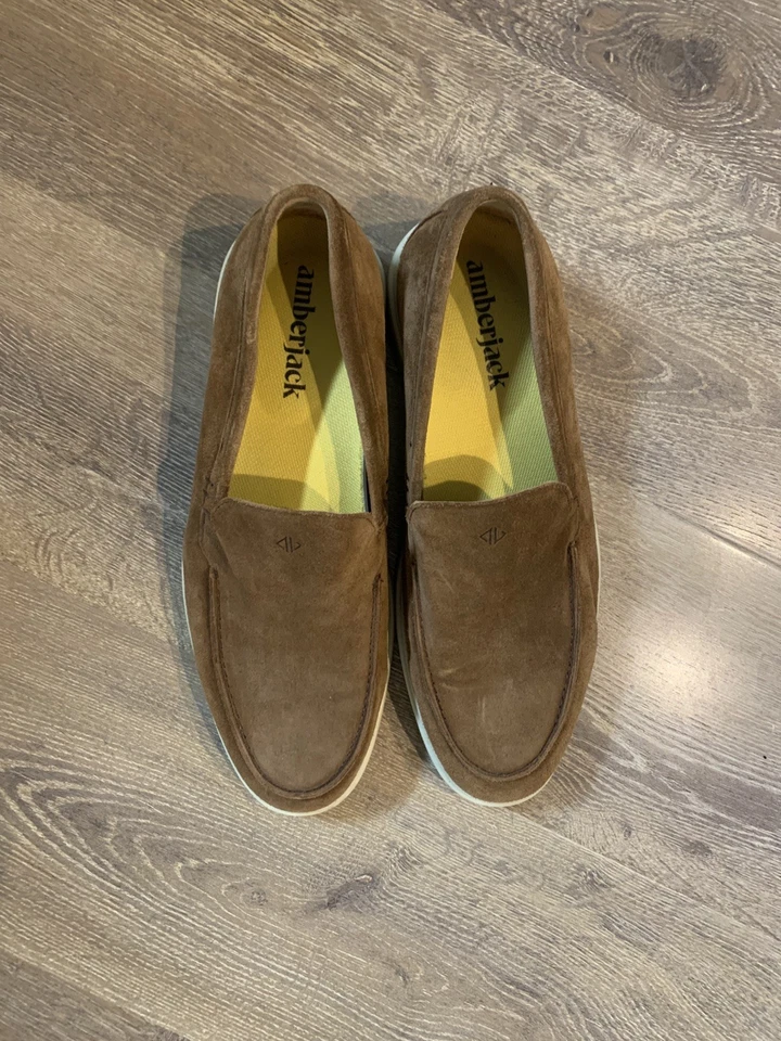 Мужские замшевые коричневые летние прогулочные туфли Amberjack The Loafers размер 12 - Изображение 2 из 4