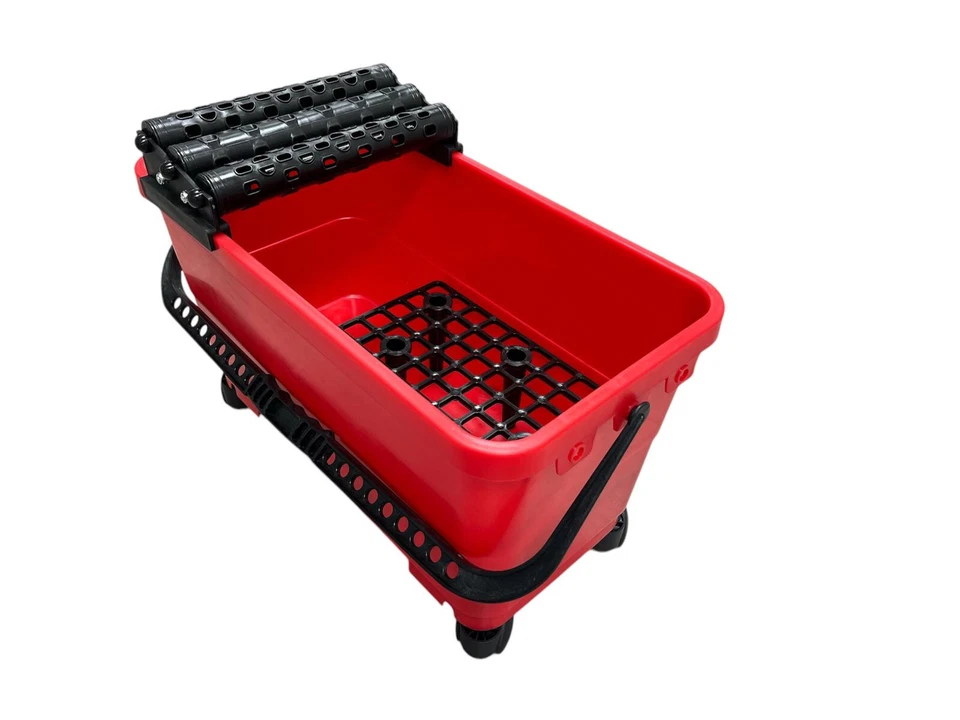 Fliesen-Wascheimer 24 Liter 3-fach Rollenaufsatz Waschbox Fugbox - Bild 3 von 4