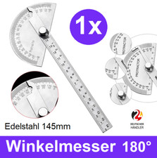 Winkelmesser Drehwinkel 180° 145mm Edelstahl...