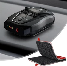 Radar Detector Mount with Strong Adhesive, Tool-Free Installation, Heat Resistan