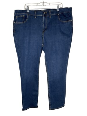 Encore by Idina Menzel Skinny Ankle Jeans A630947 Medium-Wash Blue Size 22W NEW