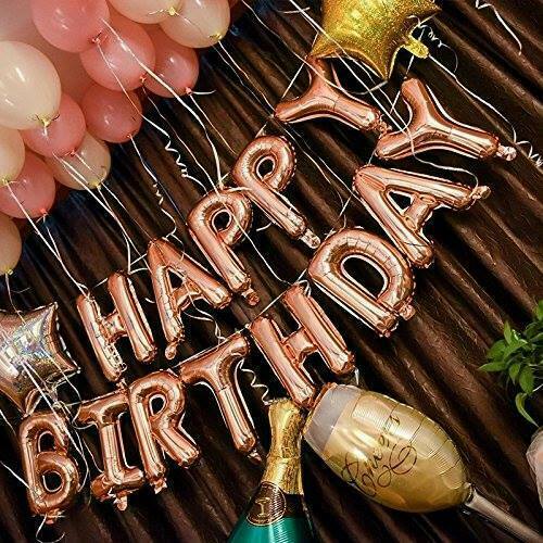 US 16" "Happy Birthday" Folie Alphabet Buchstaben Luftballons Party Deko (13 Stück) - Bild 8 von 27