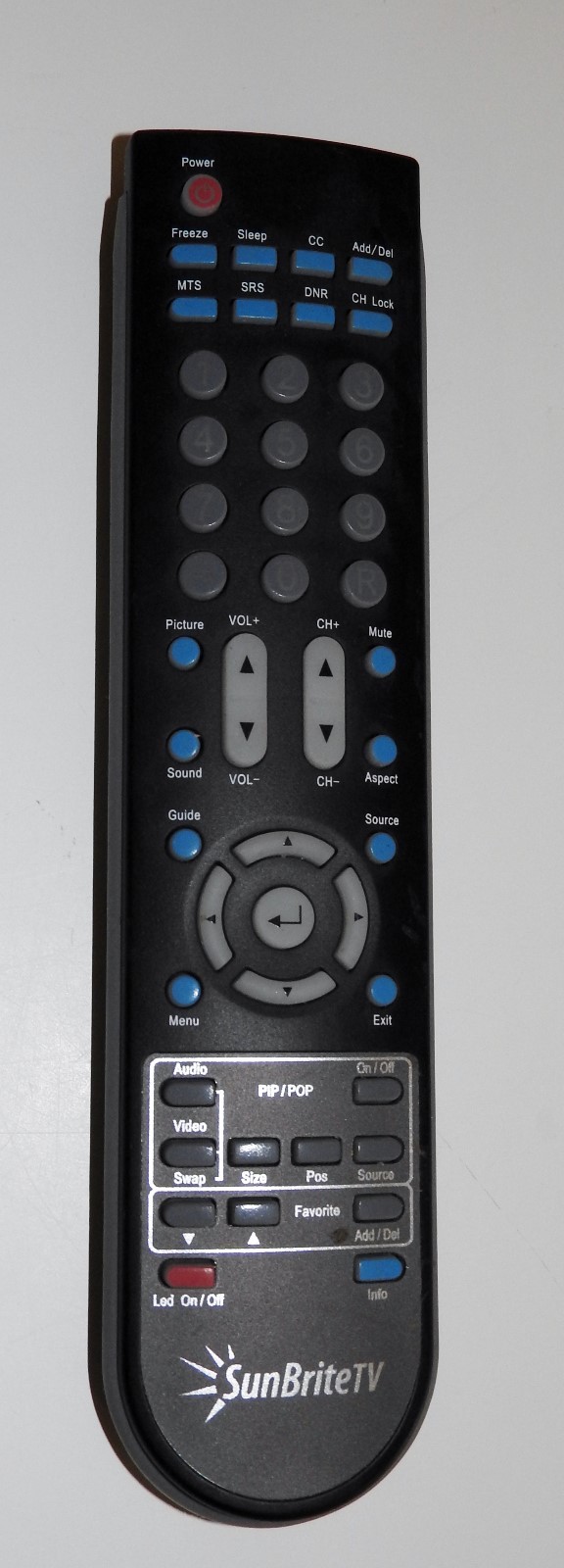 Sunbrite Remote SUNBRITE TV REMOTE CONTROL HOF08G472GPD10 080805 00084 BLACK OEM ...