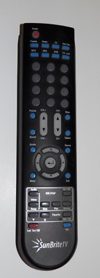SUNBRITE TV REMOTE CONTROL HOF08G472GPD10 080805 00084 BLACK OEM ORIGINAL