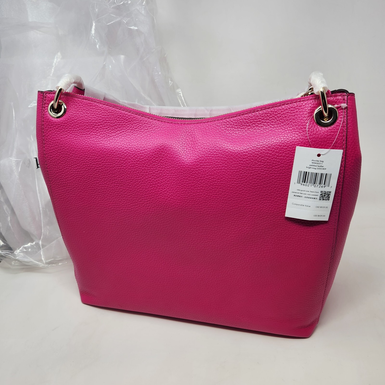 Kate Spade Kat Shoulder Bag Leather Large Hobo WKR00311 NWT Bright