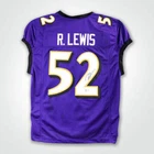 Ray Lewis Signed Purple Pro-Style Football Jersey