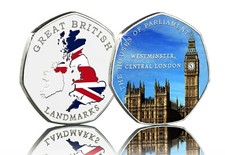 THE HOUSES OF PARLIAMENT Full Colour Commemorative GREAT BRITISH LANDMARKS 2020