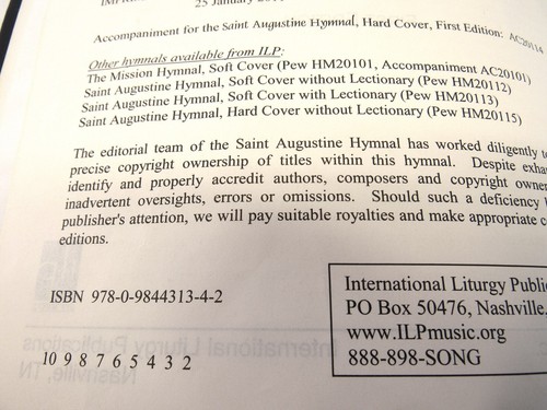 Augustinus Gesangbuch Erstausgabe Internationale Liturgie Publikationen 2011 - Bild 7 von 8