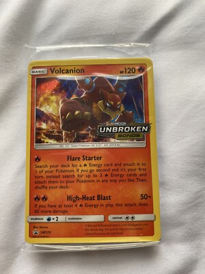 Pokmon TCG Volcanion Unbroken Bonds Black Star Promo SM179 Promo Sealed |  eBay