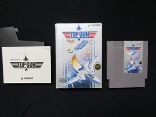 TOP GUN used complete NES Nintendo CIB