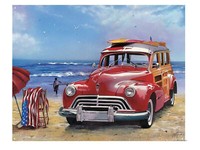 Surfer Schild Auto Us-Car Oldsmobil Usa 30 X 40 Cm Poster Deko Oldtimer *741