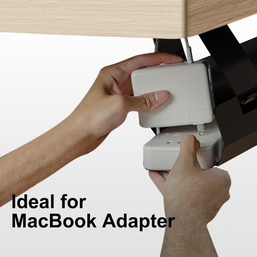 Altus Under Desk Cable Management Tray Steel Cord Organizer for Office or Home - Picture 5 of 9