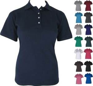 Women's Cotton Blend Polo Shirts Sizes 