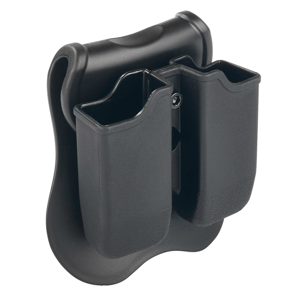 Black Double Magazine Pouch/Case/Holder for Glock 17/19/22/23/26/27 (9mm/40 Mag)