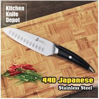 Tuo Cutlery Series 6 Inch Santoku Knife Matt Black 440 Japanese Stainless Tuo Cutlery Series 6 Inch Santoku Knife Matt Black 440 Japanese Stainless
