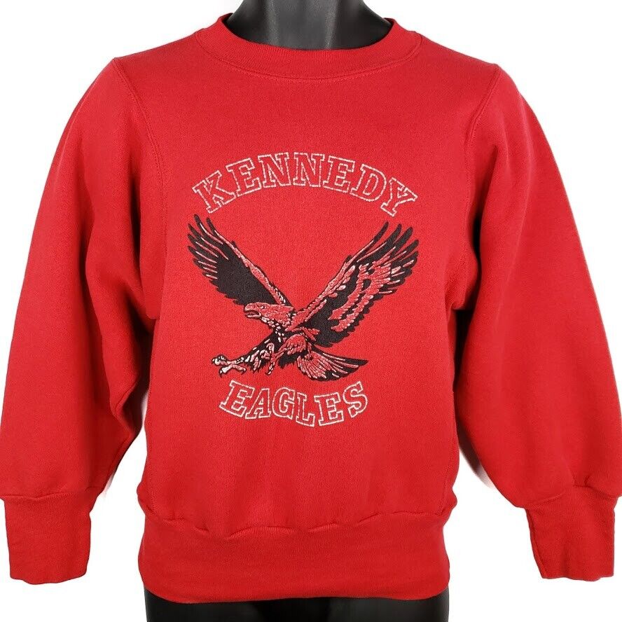 Kennedy Eagles Sweatshirt Vintage 80s Reverse Wea… - image 2