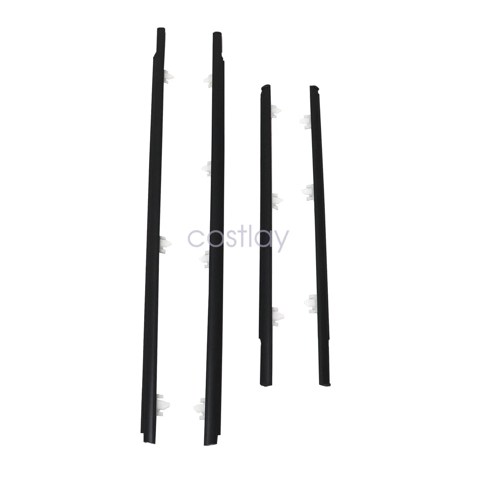 NUEVO 4 puertas línea de cinturón negro sello de goma para Nissan Sentra 1990-1994 sedán EE. UU. Foto 3 de 4