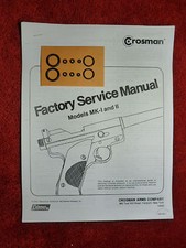 Crosman Mark I Mark II MK 1 2 Two O-Ring Seal Kits  Service Manual 2  Guide