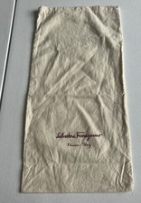 Salvatore Ferragamo Drawstring Dust Bag Cover Storage Beige 16.5" x 8 0379