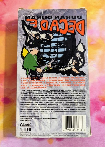 Duran Duran - Decade: Greatest Hits (VHS) Vtg Capitol Video Rock Music Videos - Picture 3 of 5