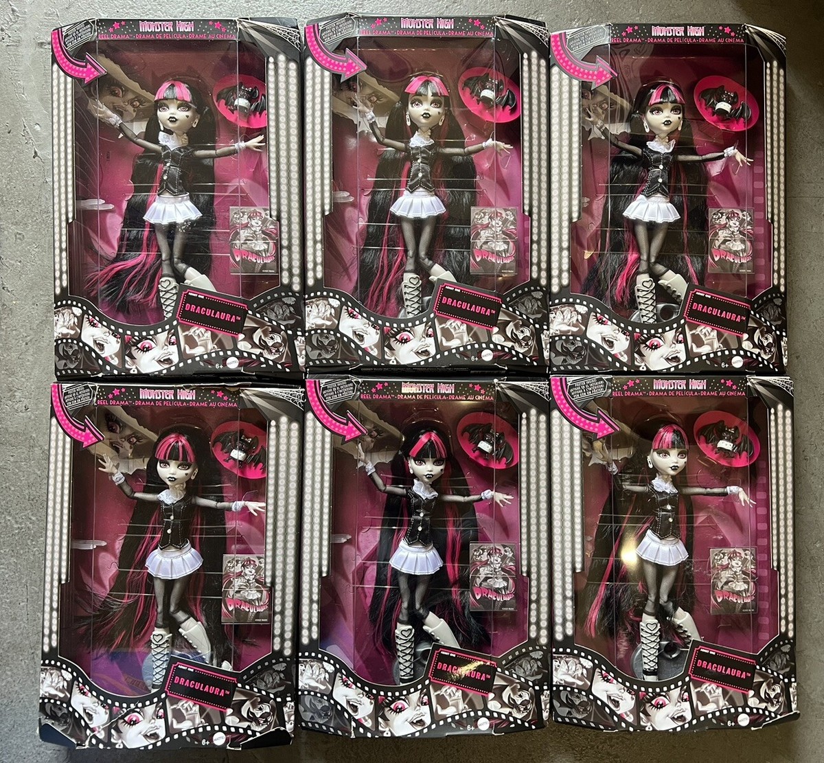 1x Monster High Doll Draculaura Reel Drama Doll - RANDOM DAMAGED