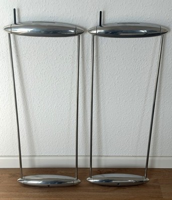 Lucien Gau LED Decken- Wand- Stehleuchte Design 1989 Aluminium poliert