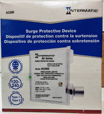 Intermatic AG3000 120/240 VAC Universal HVAC Surge Protective Device NEW