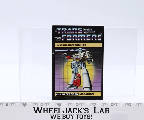 Megatron Action Figure Vintage Instruction Manual 1984 Hasbro G1 Transformers