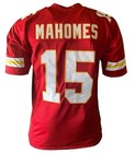 Patrick Mahomes Unsigned Kansas City Red Football Jersey