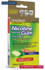 Nicotine Polacrilex Coated Gum 4 mg Nicotine , Mint Flavor, Stop Smoke
