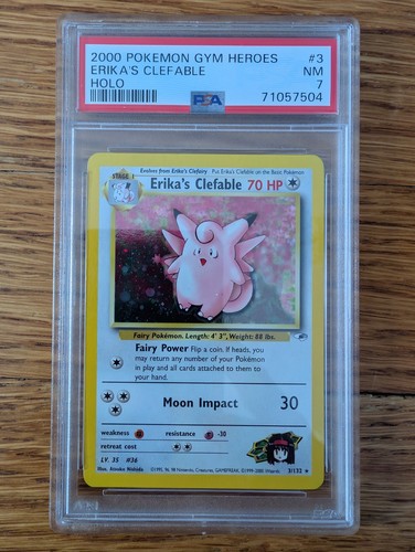 Erika's Clefable (1st Edition) graded PSA 7 for sale on eBay